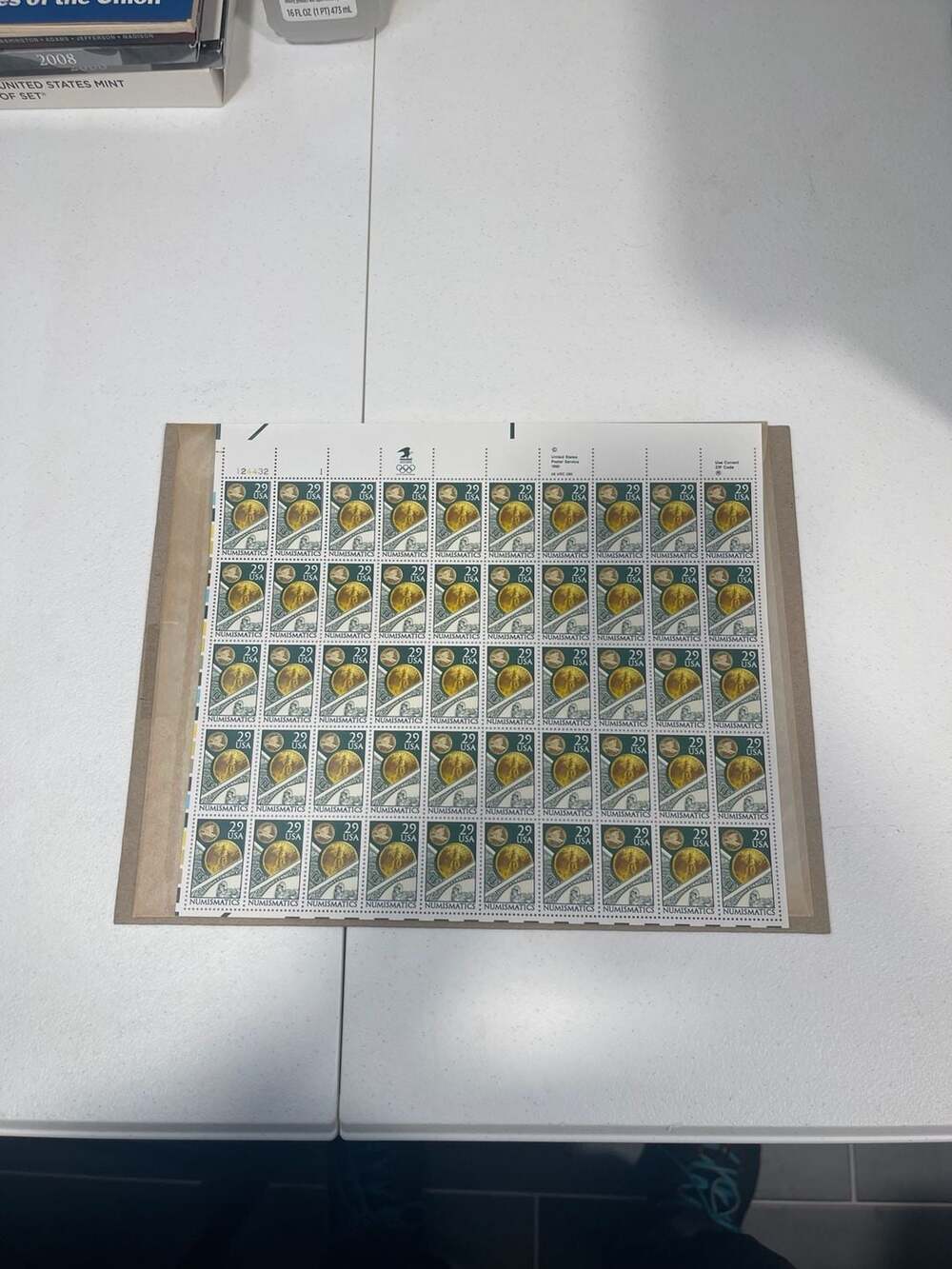 1991 Numismatics Coin Collecting Full Sheet‎ of 50 29¢ Stamps Scott #2558 MNH